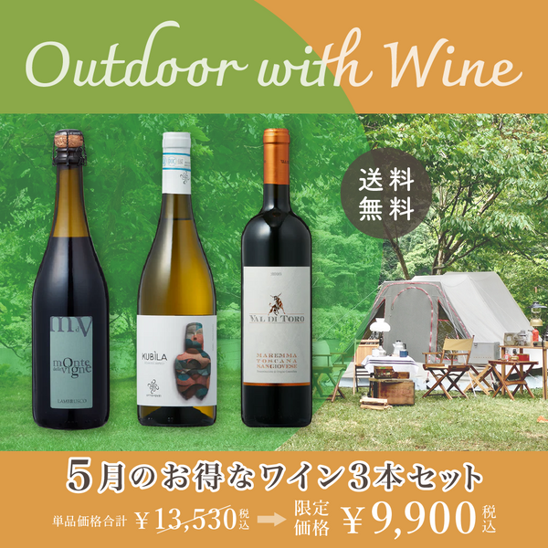 【送料無料】5月のお得なワイン3本セット
